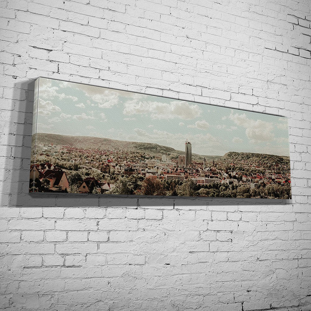 Der Blick auf Jena vom Hausberg im Retrolook (BNR 600)