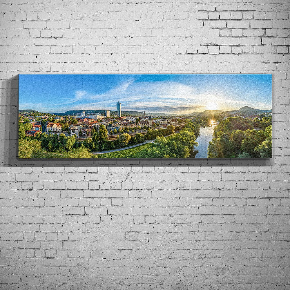 Die Saale am Strand 22 mit der Skyline (BNR 607)