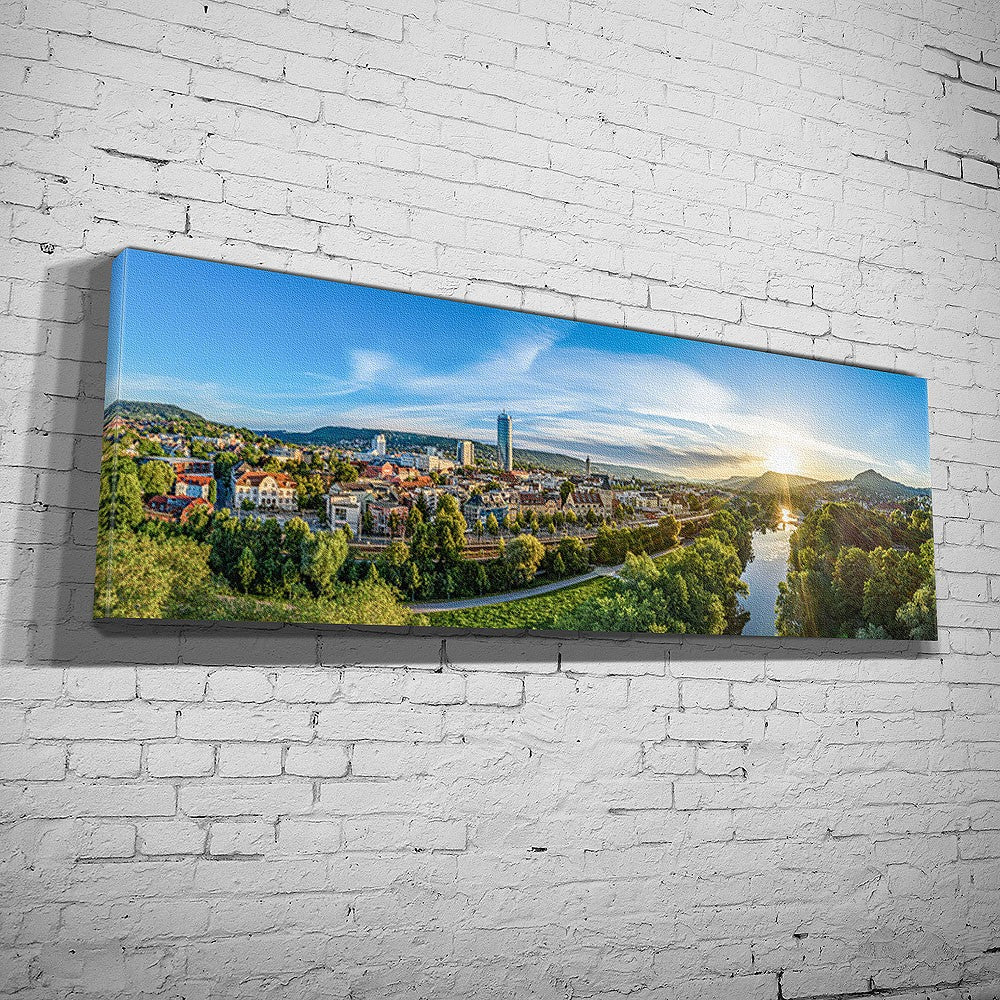 Die Saale am Strand 22 mit der Skyline (BNR 607)