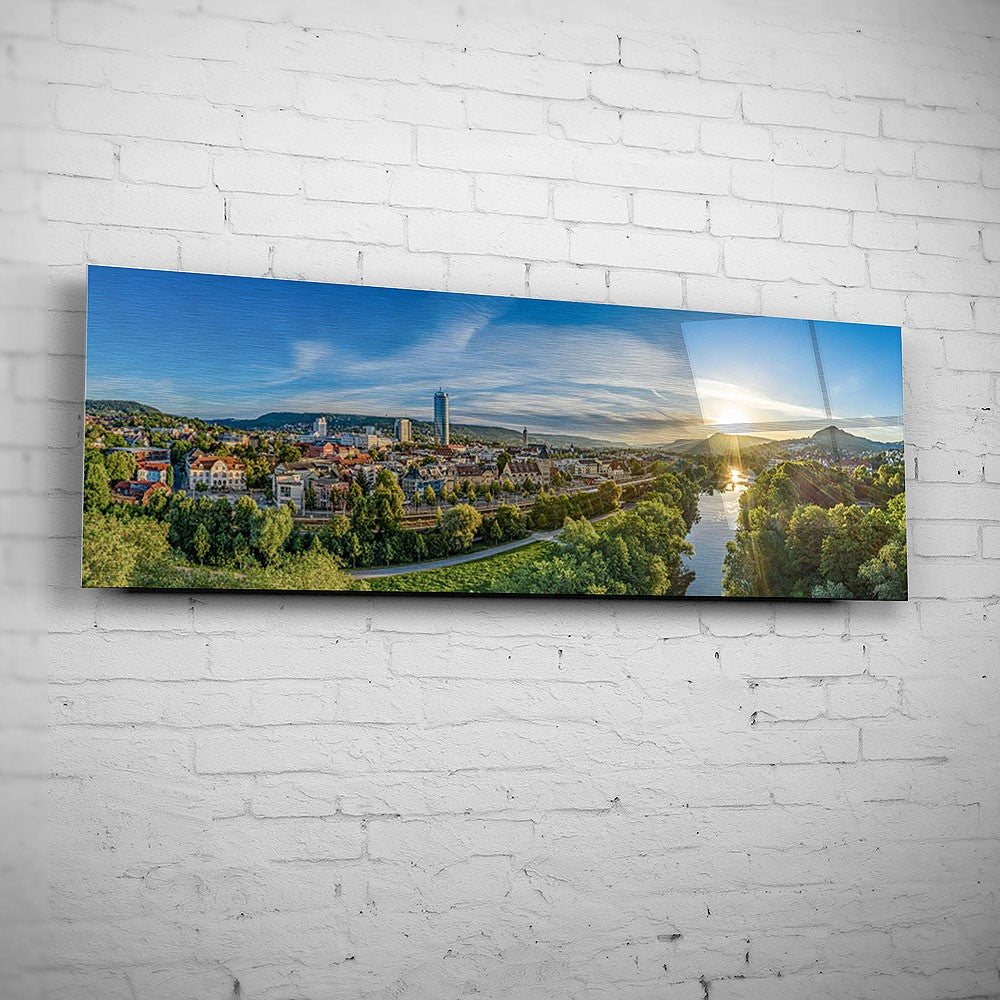 Die Saale am Strand 22 mit der Skyline (BNR 607)