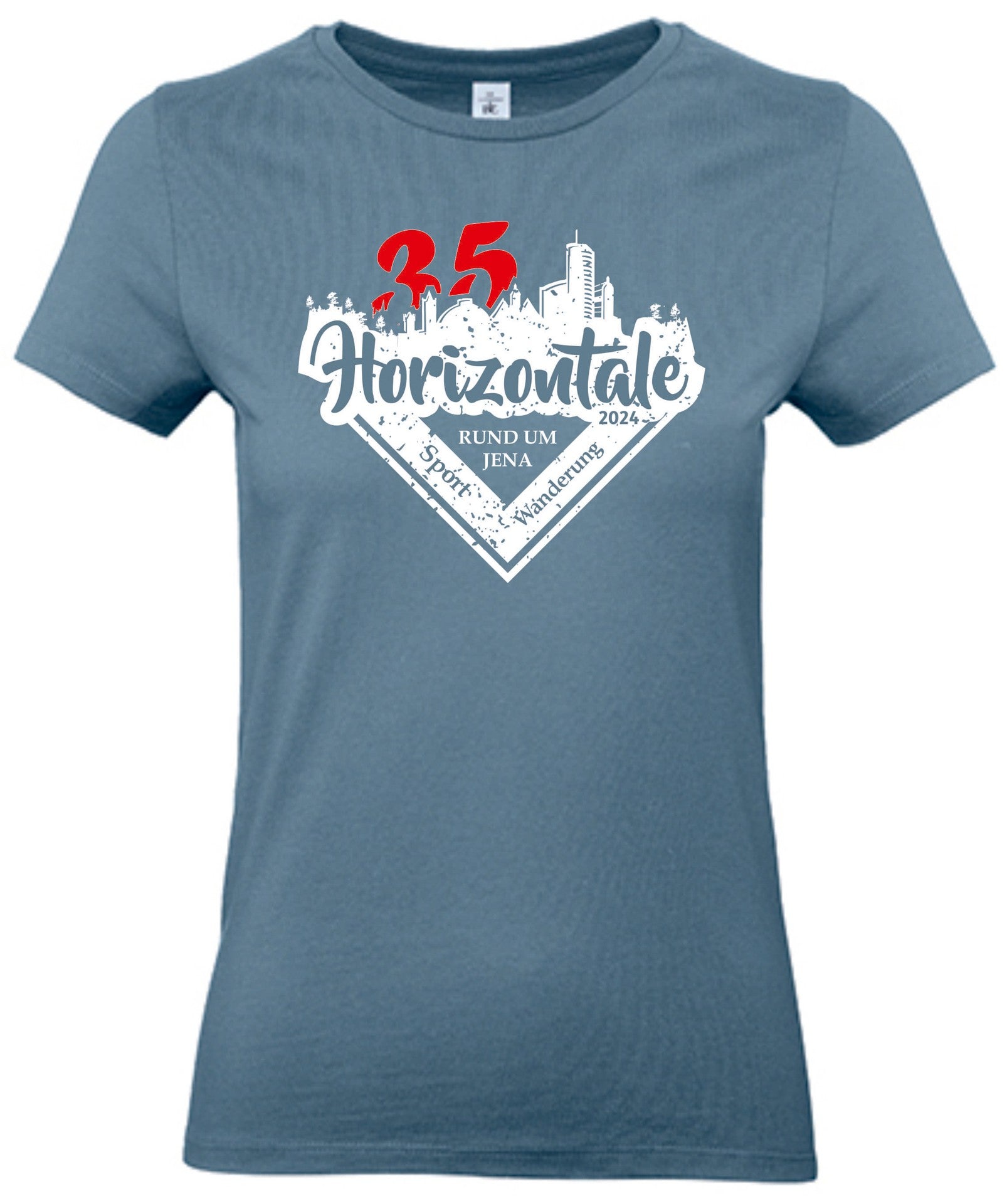Damen|35KM T-Shirt, Horizontale Jena