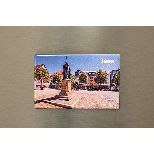 Kühlschrankmagnet Marktplatz Jena mit Hanfried