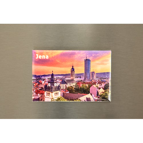 Kühlschrankmagnet Skyline Jena UHG-Jentower-Stadtkirche