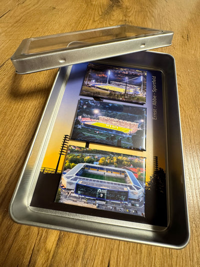 Kühlschrankmagnet Geschenkbox Stadion FC Carl Zeiss Jena