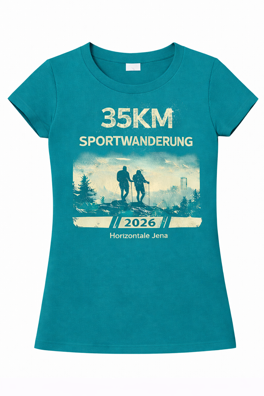 Damen|35KM T-Shirt, Horizontale Jena