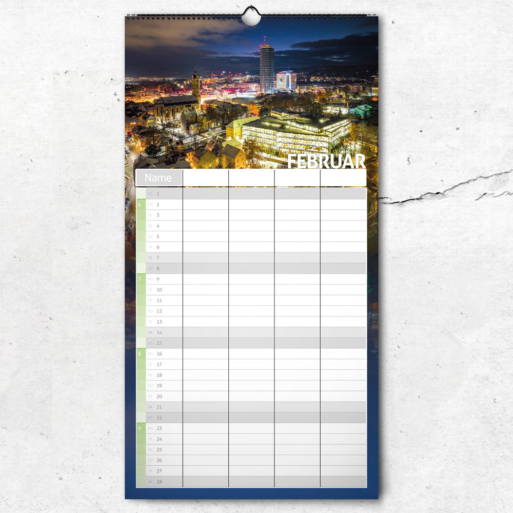 Jena WG- & Familienplaner 2026 | 21x40cm