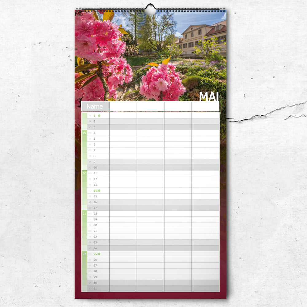 Jena WG- & Familienplaner 2026 | 21x40cm