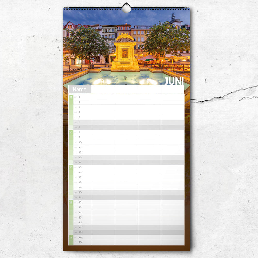 Jena WG- & Familienplaner 2026 | 21x40cm