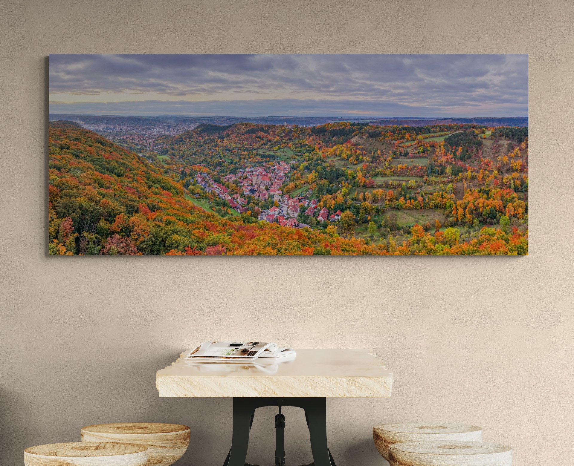 Panorama Bild Jena - Fuchsturm im Herbst