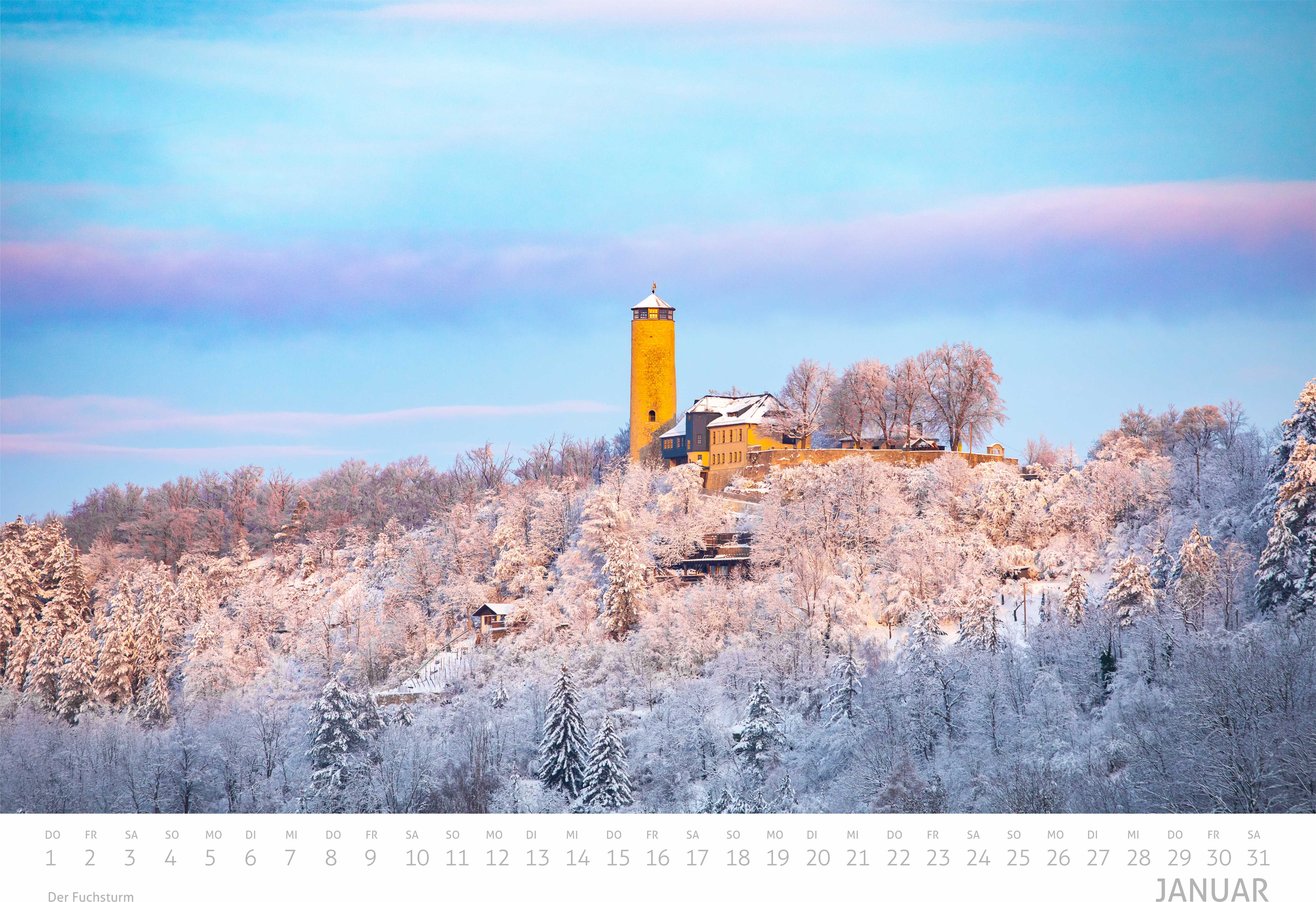 Saaleland Jena Wand-Kalender 2026 | A3