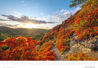 Saaleland Jena Wand-Kalender 2026 | A3