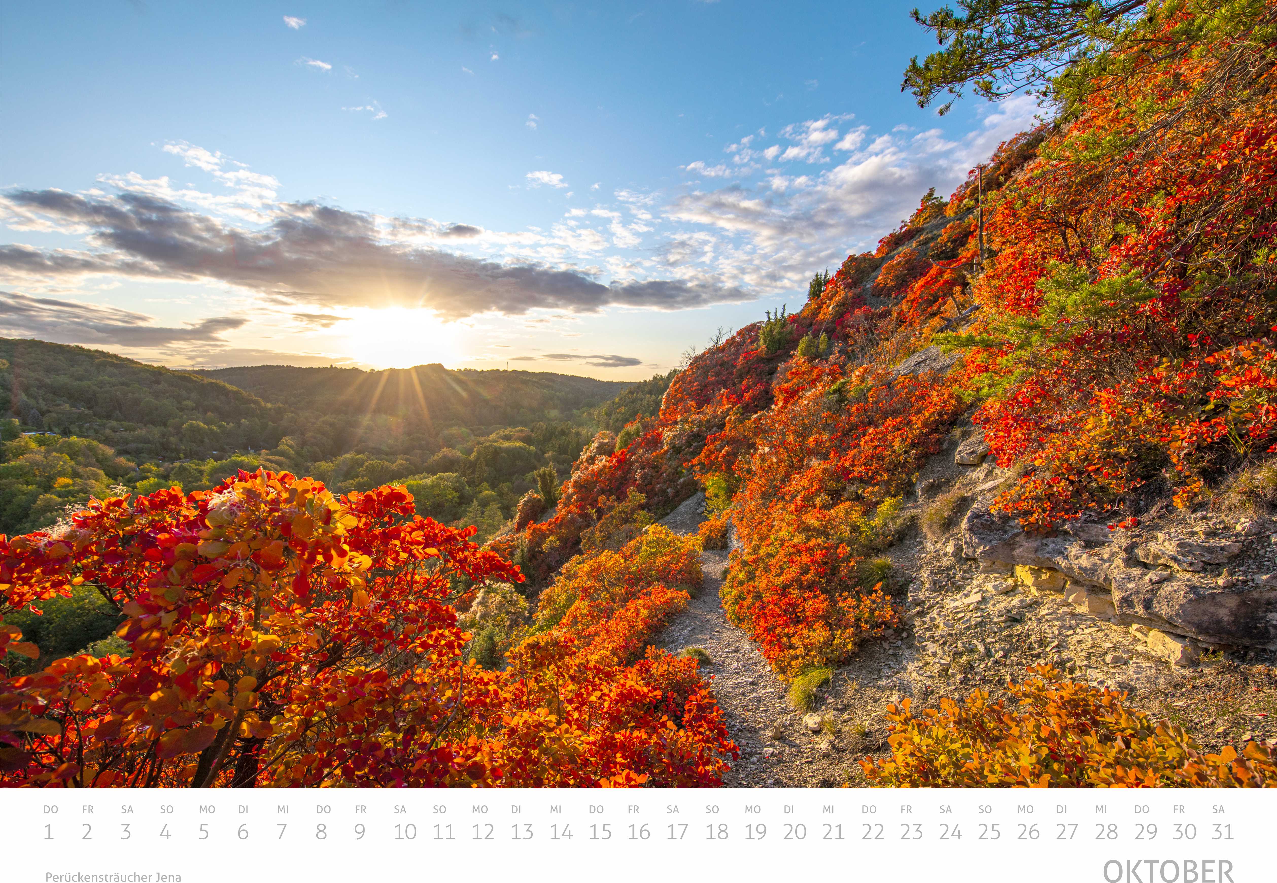 Saaleland Jena Wand-Kalender 2026 | A3