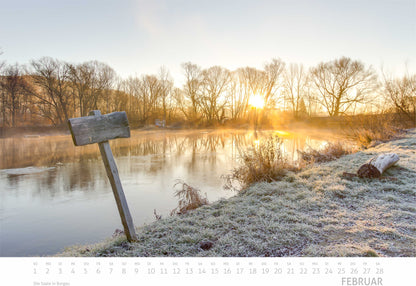 Saaleland Jena Wand-Kalender 2026 | A3