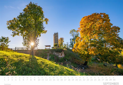 Saaleland Jena Wand-Kalender 2026 | A3