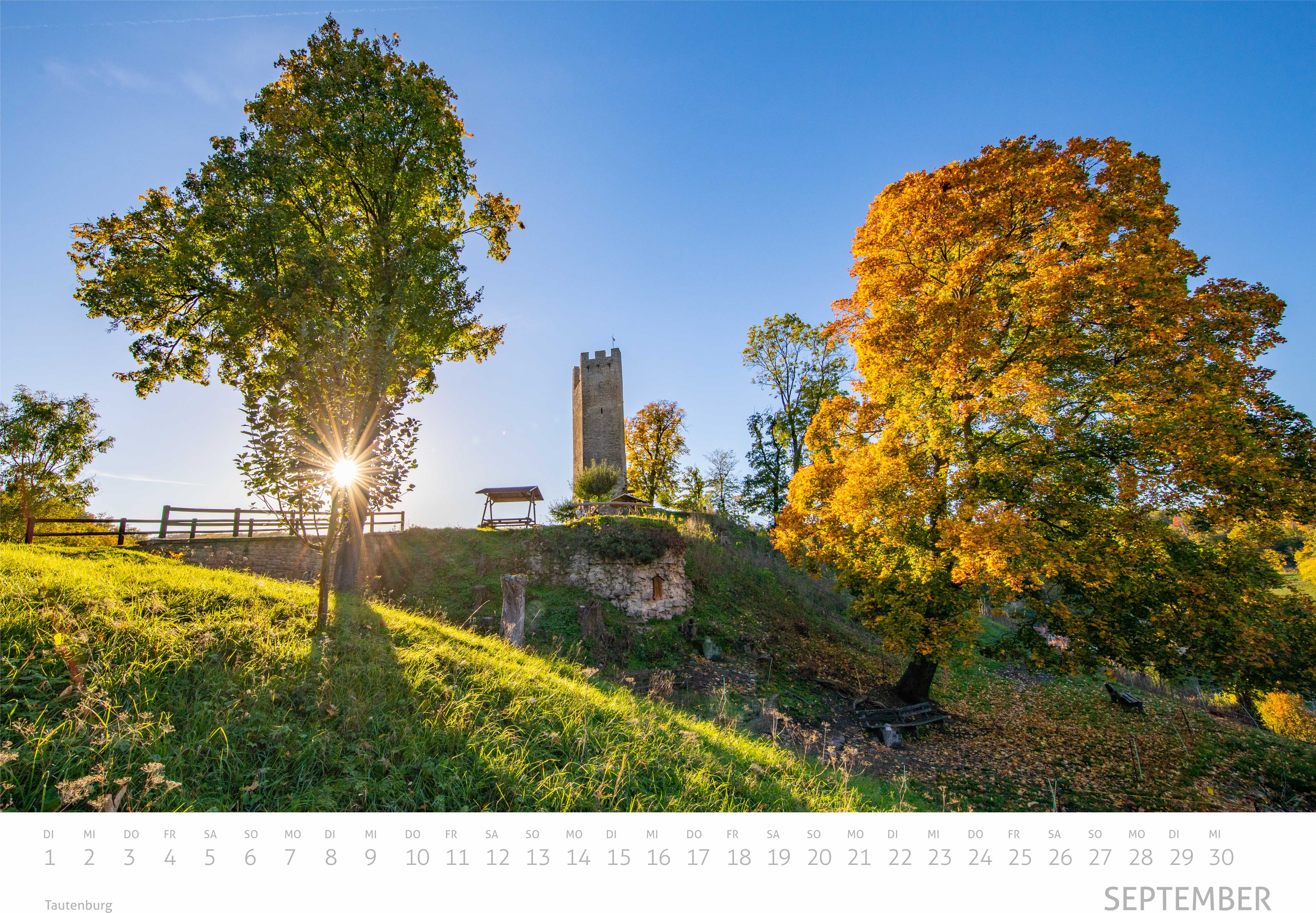 Saaleland Jena Wand-Kalender 2026 | A3