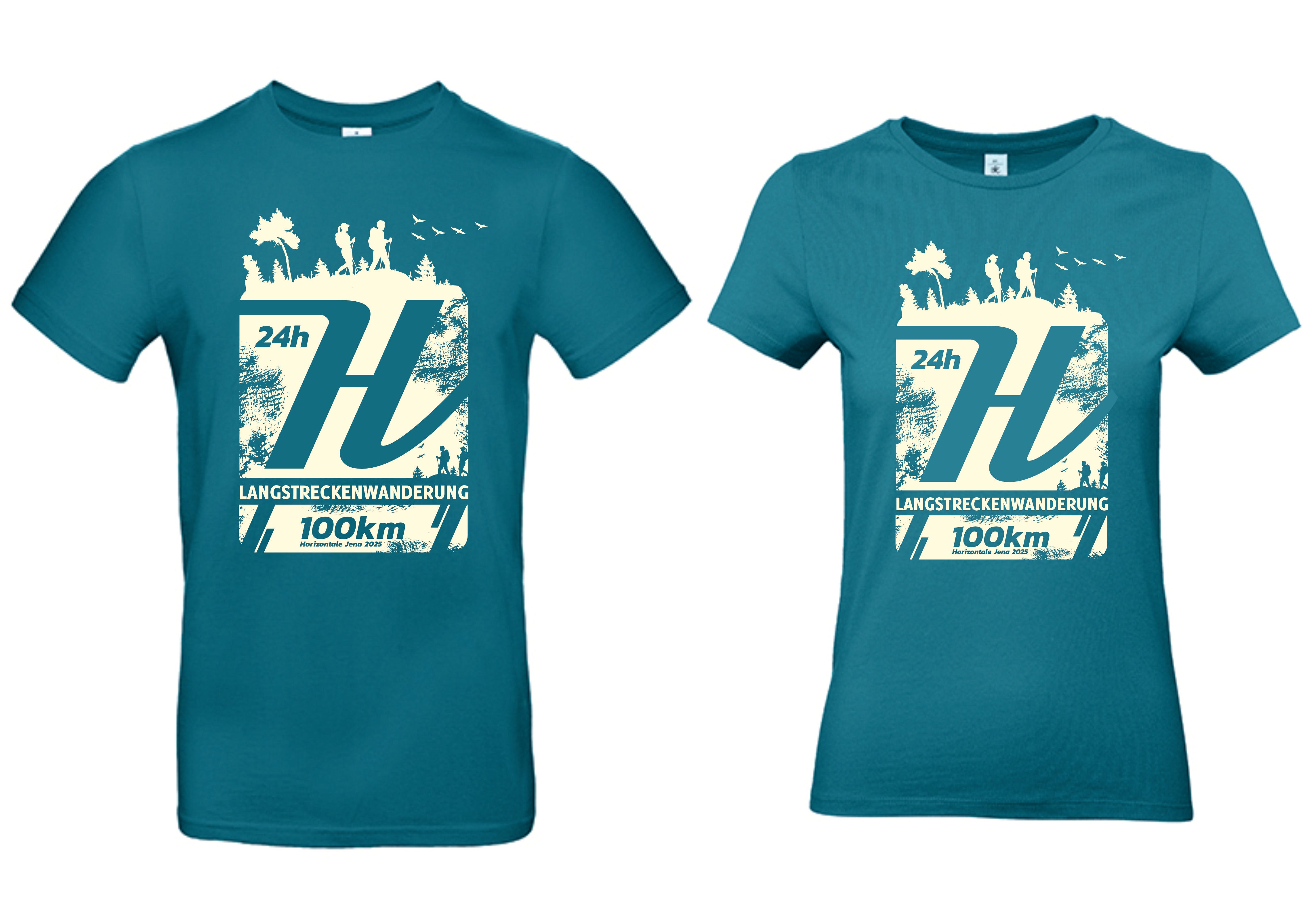 Herren|100KM T-Shirt, Horizontale Jena 2025